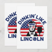 Invitation Dinkin comme Lincoln (Devant / Derrière)