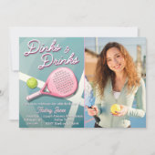 Invitation Dinks et Boissons - Anniversaire Pickleball avec P (Devant)