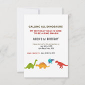 Invitation Dino Bash (Devant)