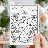 Invitation Dino Birthday Party with Balloons