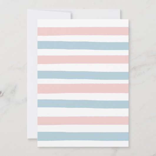 Invitation Dino Bowtie ou Tutu Dinosaur Révélation de genre (Dos)