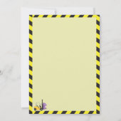 Invitation Dino Crew 7e anniversaire de construction Dinosaur (Dos)