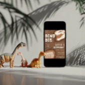 Invitation Dino Dig Dinosaur Excavation Anniversaire