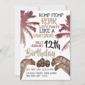 Invitation Dino Eggs, Dinosaure pour enfants fête d'anniversa (Devant)