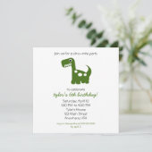 Invitation Dino-mite (Debout devant)
