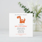 Invitation Dino-mite (Debout devant)