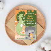 Invitation Dino-mite Anniversaire Bash ! Dinosaure Invit