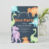 Invitation Dino Party (Debout devant)