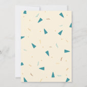 Invitation Dino Party. Cute Dinosaures 3e anniversaire (Dos)