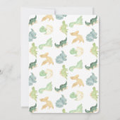 Invitation Dino Party Dino mite Photo Anniversaire (Dos)