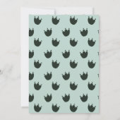 Invitation Dino Party Dinosaur garçon 1er anniversaire (Dos)