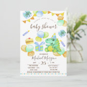 Invitation Dino, Présentations, Sucres Baby shower Zigzag (Debout devant)