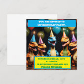 Invitation Dino Puissant (Devant / Derrière)