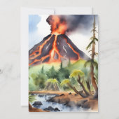 Invitation Dino quatre modèle d'anniversaire de dinosaures co (Dos)