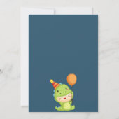 Invitation Dinomite Party Dinosaur Anniversaire (Dos)