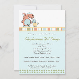 Invitation Dinos Jouer Dinosaures T Rex Baby shower Invitatio