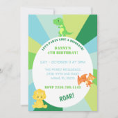 INVITATION DINOSAUR (Devant)