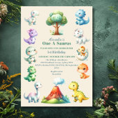 Invitation Dinosaur 1er anniversaire