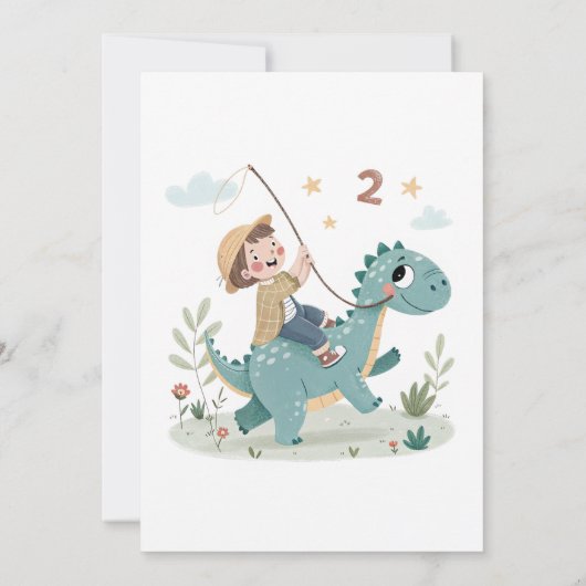 Invitation  Dinosaur 2e  (Dos)