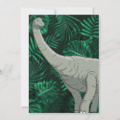 Invitation Dinosaur Anniversaire de enfant Dino Trex Boy (Dos)