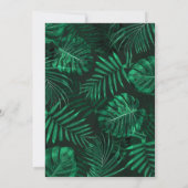 Invitation Dinosaur Anniversaire de enfant Gold Dinos Trex Bo (Dos)