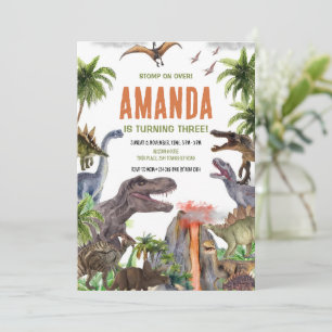Invitation Dinosaur Anniversaire Invitation, Dinosaure Annive