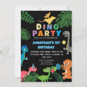 Invitation Dinosaur Anniversaire Simple Premier anniversaire  (Devant)
