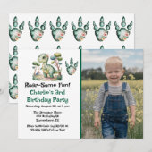 Invitation Dinosaur Aventure Boy's Birthday Party (Devant / Derrière)