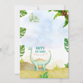 Invitation Dinosaur Birthday 2 for Boys | Rawr Dino party (Dos)