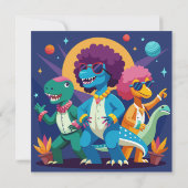 Invitation Dinosaur Disco Dig (Dos)