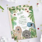 Invitation Dinosaur Enfants 4e anniversaire