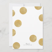 Invitation Dinosaur Faux Gold Pink Fun mignon fille enfants (Dos)