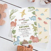 Invitation Dinosaur fête d'anniversaire