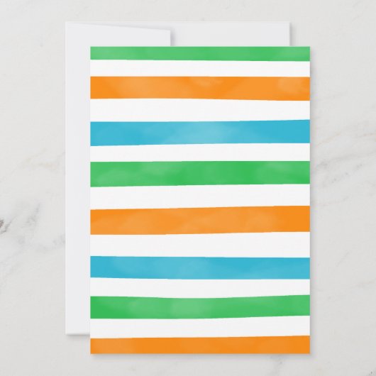 Invitation Dinosaur fête d'anniversaire (Dos)