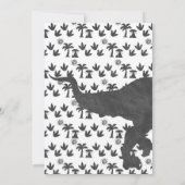 Invitation Dinosaur fête d'anniversaire (Dos)