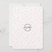 Invitation Dinosaur fille rose Anniversaire (Dos)