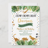 Invitation Dinosaur Jour de la verdure (Devant)