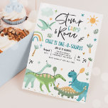 Invitation Dinosaur One-A-Saurs 1er anniversaire<br><div class="desc">Dinosaur One-A-Saurs 1er anniversaire Invitation Tous les modèles sont © PIXEL PERFECTION PARTY LTD</div>