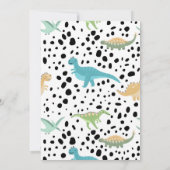 Invitation Dinosaur One-A-Saurs 1er anniversaire (Dos)