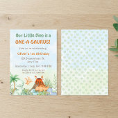 Invitation Dinosaur One-A-Saurus 1st Birthday