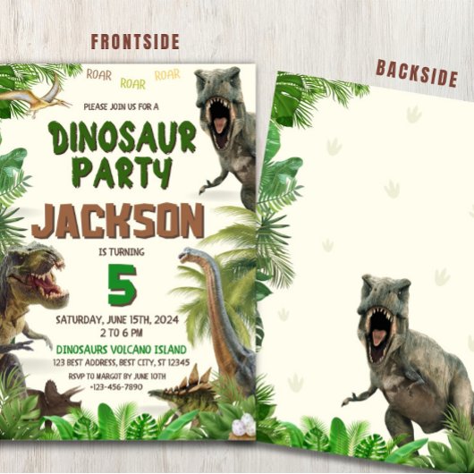 Invitation Dinosaur P
