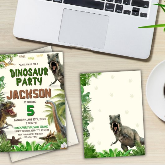 Invitation Dinosaur P