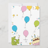 Invitation Dinosaur Photo fête d'anniversaire (Dos)