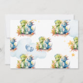 Invitation Dinosaur Stomp Chomp Rawr 1er anniversaire de fête (Dos)