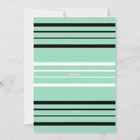 Invitation Dinosaur Stomp et Chomp Premier anniver (Dos)