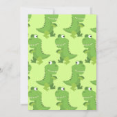 Invitation Dinosaur T-rex Enfants 1er anniversaire Dino Party (Dos)