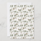 Invitation Dinosaur Thème 7ème anniversaire (Dos)