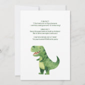 Invitation Dinosaur Theme Birthday Party (Dos)