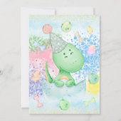 Invitation Dinosaur Thème Fille 2ème Anniversaire (Dos)