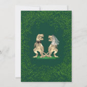 Invitation Dinosaur Thème Mariage (Dos)